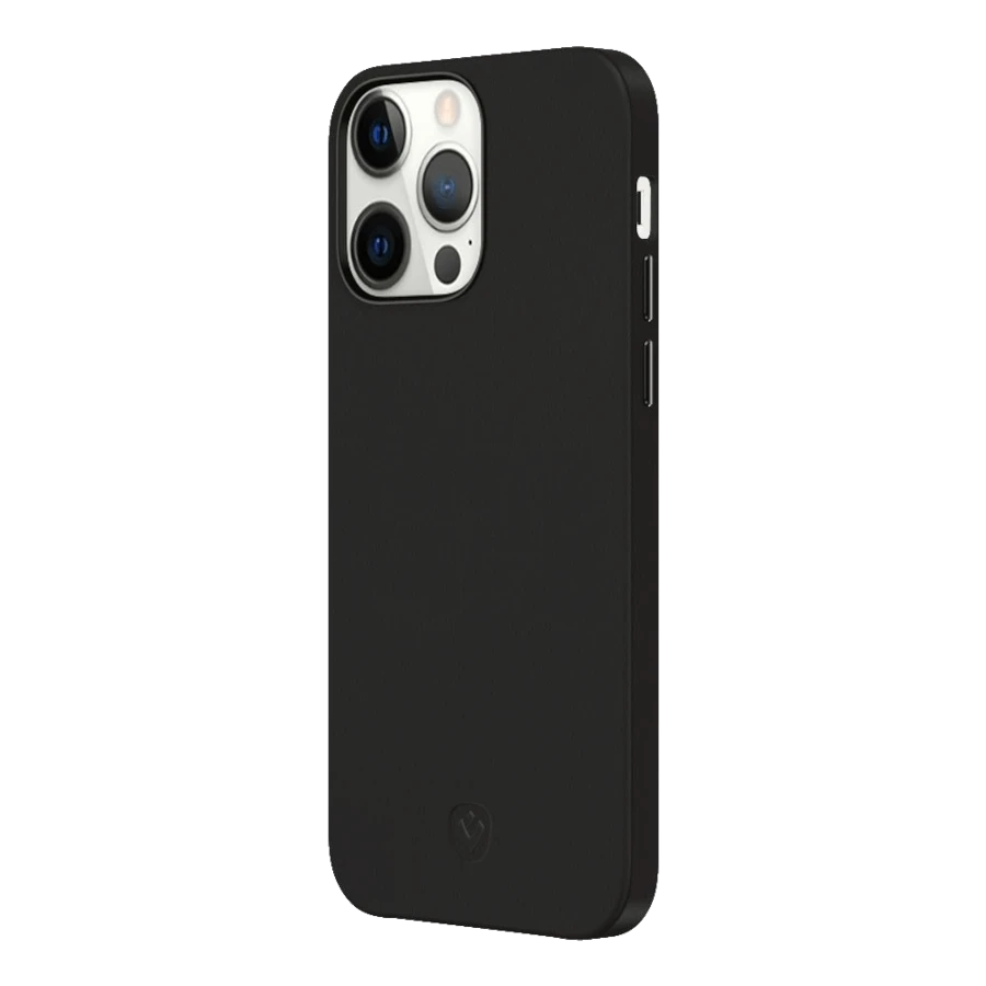 Photo du produit Coque en cuir Back Cover Snap Luxe pour iPhone 13 Pro - Noire
