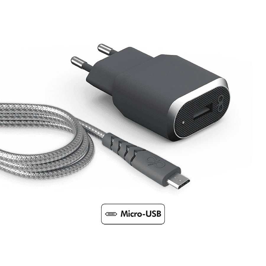 Photo du produit Chargeur rapide et câble renforcé USB A/micro USB
