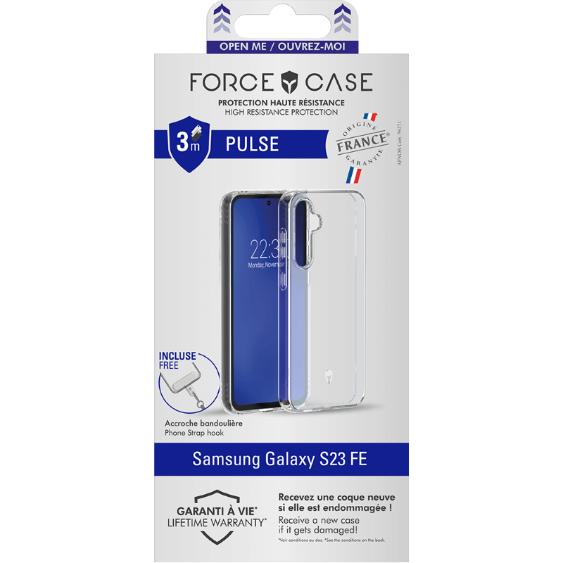 Coque Renforcée En Verre Trempé Pour Samsung Galaxy S23 FE Fortnite Blanc