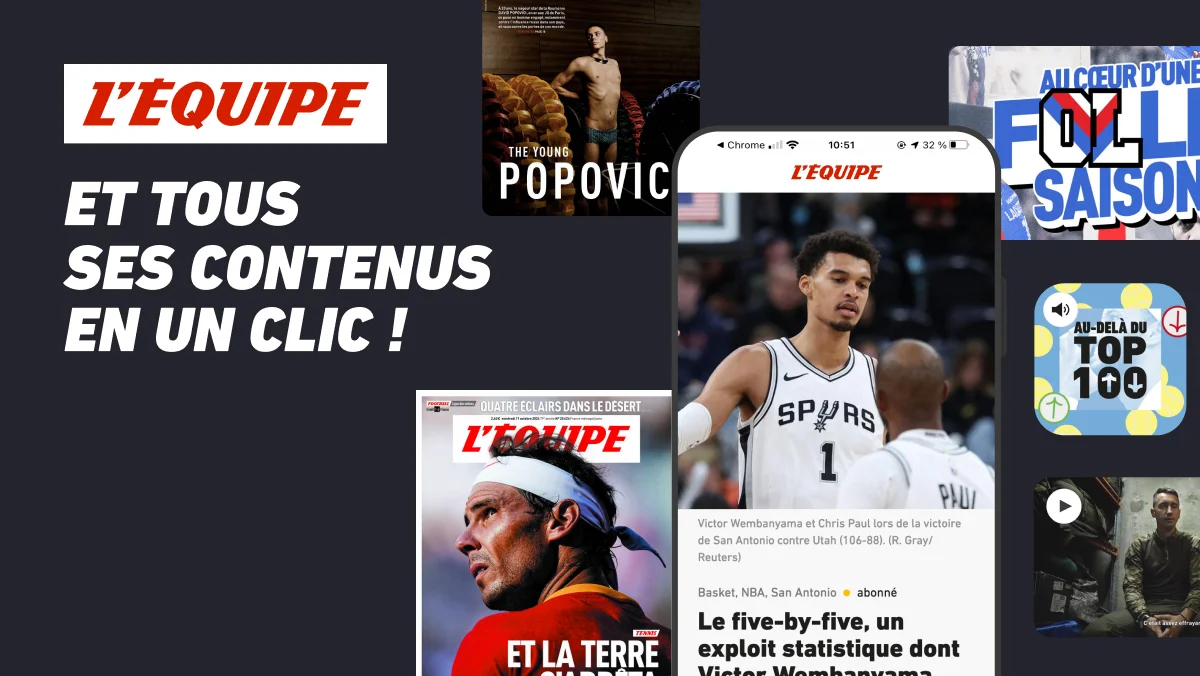 L'Equipe et tout ses contenus en un clic