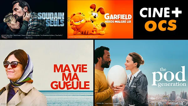 Mosaique de séries et film de la plateforme CINÉ+ OCS