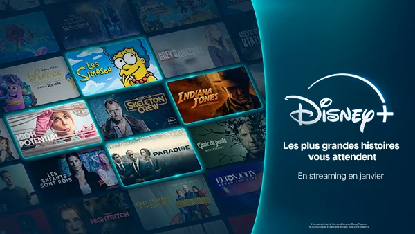 Mosaique de séries et film de la plateforme Disney+