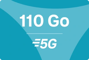 Forfait mobile 110Go 5G