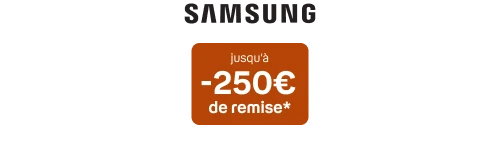 jusqu'à -250€ de remise