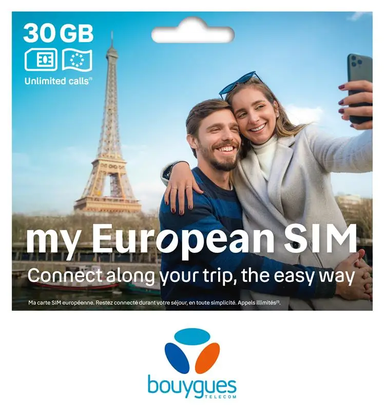 Carte SIM prépayée de vos vacances en Europe